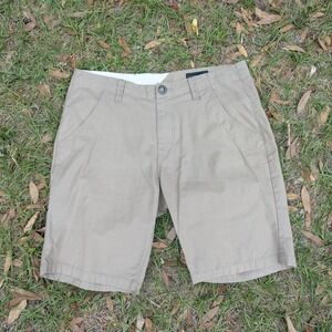 Volcom Mens Frickin Modern Fit Chino Shorts Khaki Tan Size 32